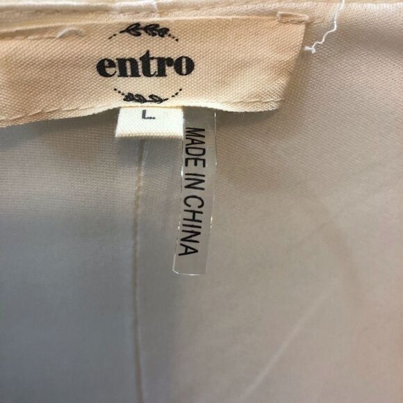 Entro Spaghetti Strap Flowing Dress Sz L NWOT - Picture 4 of 5